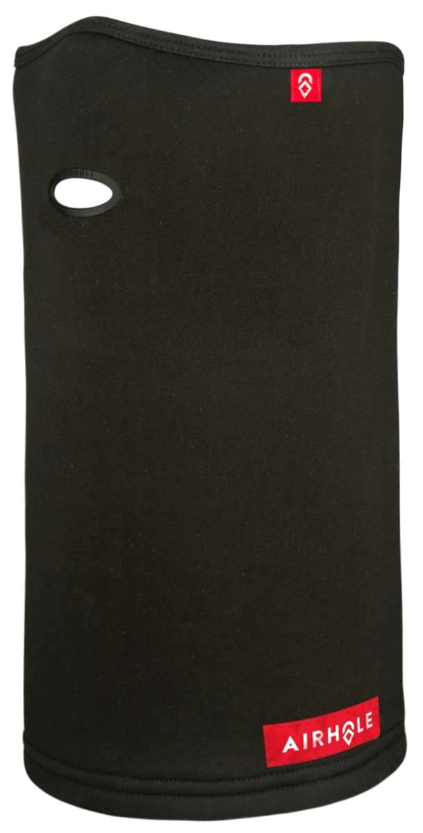 Airhole Ergo Polar Fleece Airtube - Black fleece tube with a small white logo on top and red label at bottom.