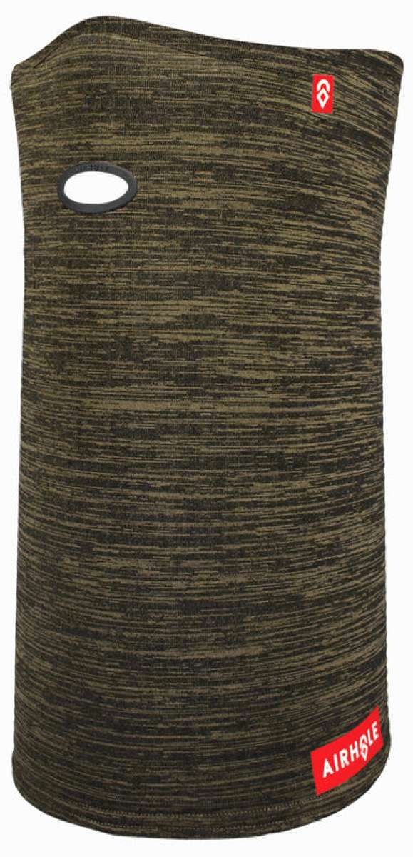 Airhole Ergo Waffle Fleece Airtube - Black fleece fabric with waffle pattern and white logo on upper left side.