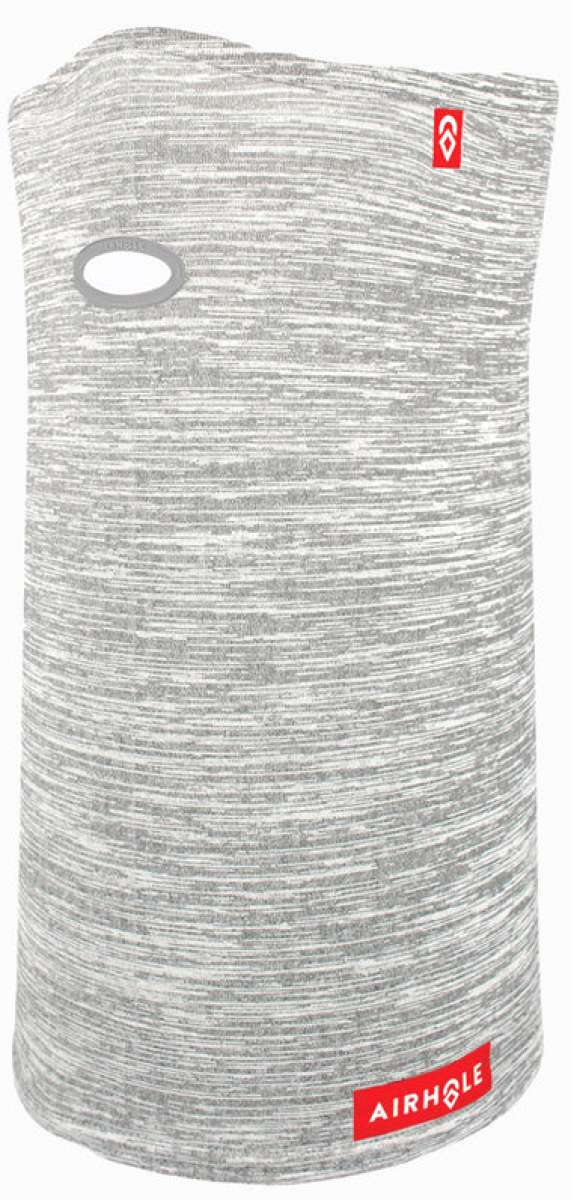 Airhole Ergo Waffle Fleece Airtube - Gray fleece fabric with a waffle pattern and an oval-shaped cutout on the left side.