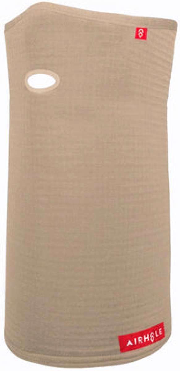 Airhole Airtube Ergo Waffle Knit 2024 - Beige waffle-knit fabric with a hole in the upper left corner.