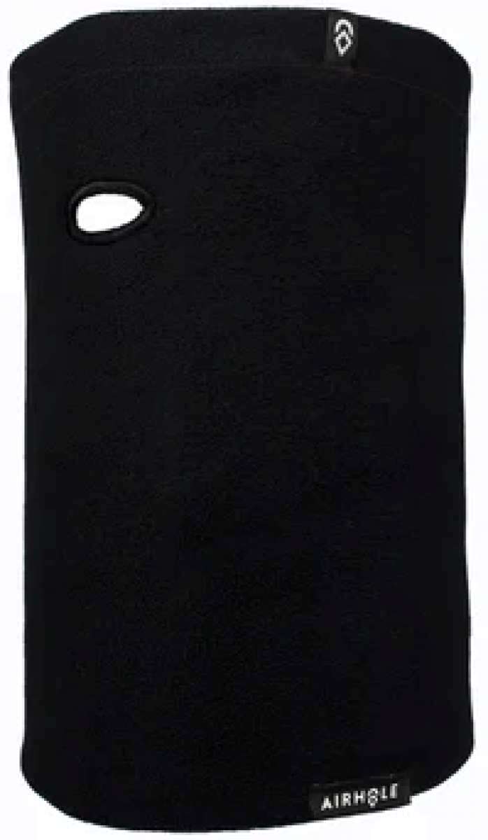 Airhole Airtube Polartec Shearling Fleece 2024 - Solid black fleece with a small white logo at the top.