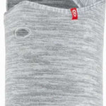 Airhole Balaclava Combo Microfleece Drytech 2024 - A gray balaclava with a marbled pattern, featuring a red logo on the left side of the neck.