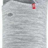 Airhole Balaclava Combo Microfleece Drytech 2024 - A gray balaclava with a marbled pattern, featuring a red logo on the left side of the neck.