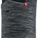 Airhole Balaclava Combo Microfleece Drytech 2024 - Black balaclava with a black and grey marbled pattern on the top half, featuring a red logo tag.