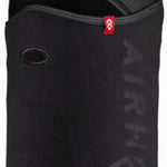 Airhole Balaclava Combo Microfleece Drytech 2024 - Black balaclava with a red logo on the front and black zipper.