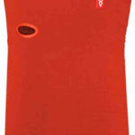 Airhole Balaclava Full Hinge Waffle - A red balaclava with a waffle pattern on the fabric, featuring a hinge at the neck for easy adjustment.