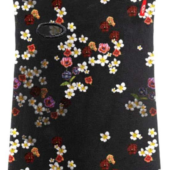 Airhole Hinge Milk Fleece Balaclava - A black balaclava with a milk-colored logo on the left side of the chest area.