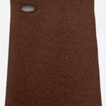 Airhole Balaclava Hinge Polar - Brown fleece balaclava with a hinge at the neck and an oval cutout for the mouth.