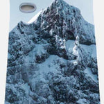 Airhole Balaclava Hinge Polar 2024 - A white balaclava with a black logo on the left side of the neck area.