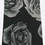 Airhole Balaclava Hinge Polar 2024 - Black balaclava with a large gray rose pattern on the front and back, featuring a red logo patch in the bottom right corner.