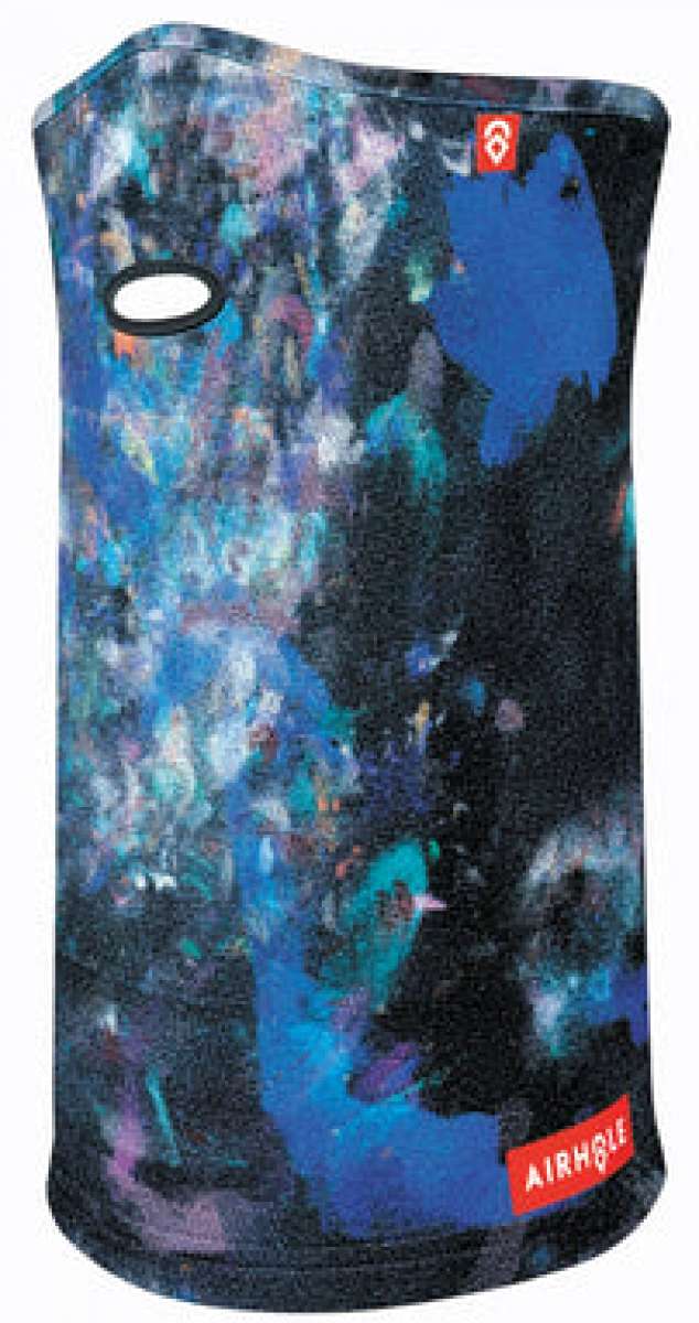 Airhole Ergo Polar Fleece Airtube 2023 - Black fleece airtube with white logo and red tag on top left corner.