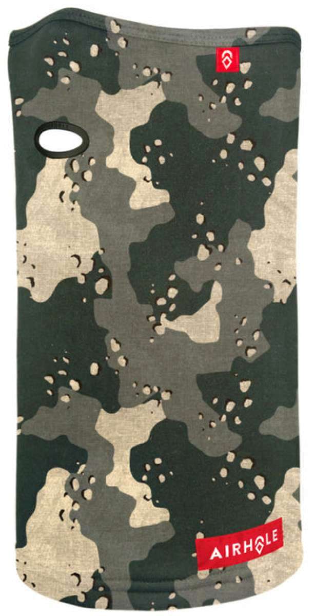 Airhole Ergo Polar Fleece Airtube 2023 - Black fleece tube with white logo and elasticated ends.