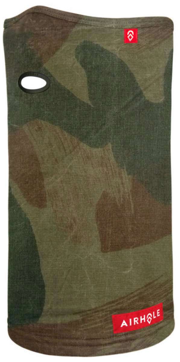 Airhole Ergo Polar Fleece Airtube - Red and black fleece tube with a white logo on one end.