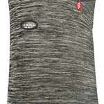 Airhole Full Hinge Waffle Knit Balaclava - A gray balaclava with a waffle knit pattern and black trim, featuring an oval-shaped hole on the left side of the face.