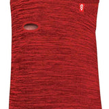 Airhole Full Hinge Waffle Knit Balaclava - A red balaclava with a waffle knit pattern and an air hole on the cheek area.