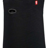 Airhole Full Hinge Waffle Knit Balaclava - A black balaclava with a waffle knit pattern and red logo on the left side.