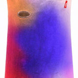 Airhole Hinge Milk Fleece Balaclava - A balaclava with a gradient color scheme that transitions from purple to pink to orange.