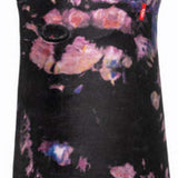 Airhole Hinge Milk Fleece Balaclava - A black balaclava with a pink and blue tie-dye pattern.