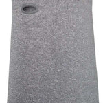 Airhole Hinge Polar Fleece Balaclava - A gray balaclava with a fleece texture and an oval-shaped hole on the left side of the face.