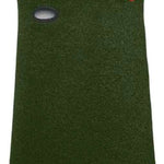 Airhole Hinge Polar Fleece Balaclava - A dark green balaclava with a fleece texture and an oval-shaped cutout on the left side of the face.