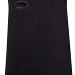 Airhole Hinge Polar Fleece Balaclava - A black balaclava with a red logo on the left side of the neck area.