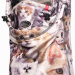 Airhole Junior Airhood Milk Fleece 2024 - Hooded fleece with a milk-colored design and black zipper on top.