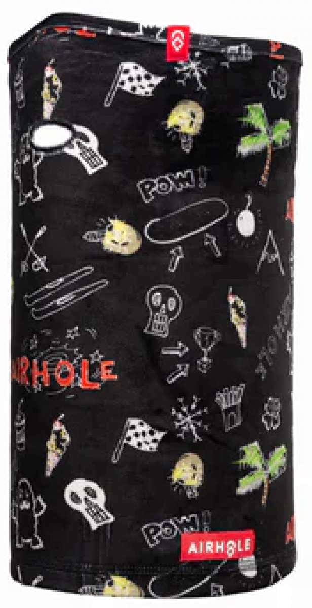 Airhole Junior Airtube Ergo Milk Fleece 2024 - White fleece tube with a small logo on one end and a metal clip at the other.