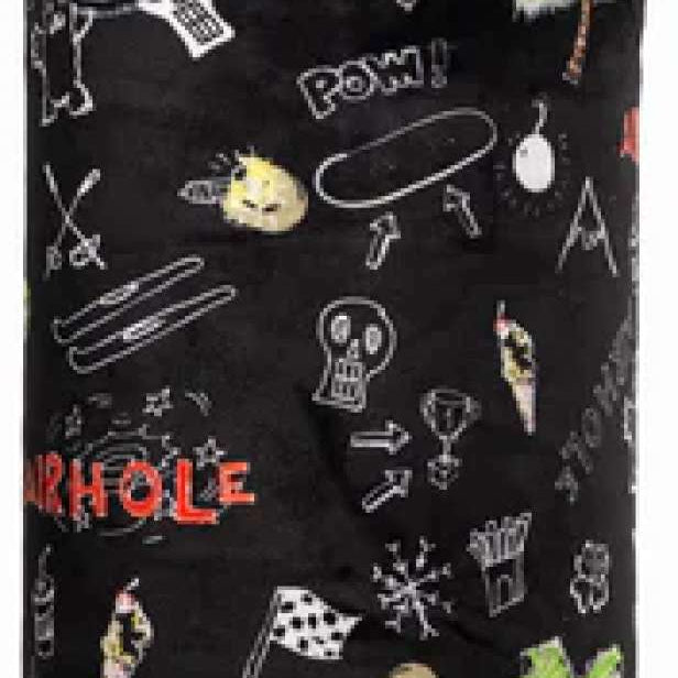 Airhole Junior Airtube Ergo Milk Fleece 2024 - White fleece tube with a small logo on one end and a metal clip at the other.