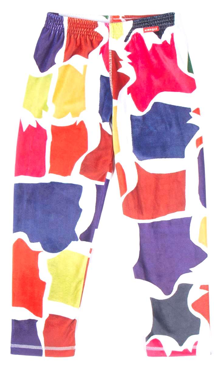 Airhole Junior Milk Fleece Thermal Set 2024 - A set of fleece-lined snow pants and matching jacket in a vibrant milk-colored hue with white accents.