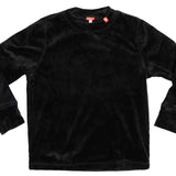 Airhole Junior Milk Fleece Thermal Set 2024 - A black fleece set with a white logo on the chest and a small tag on the left sleeve.