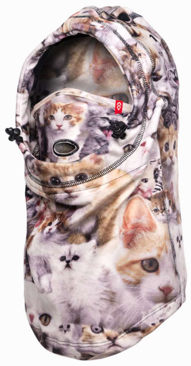 Airhole Juniors Milk Fleece Airhood - Hood is white with a milk-colored fleece lining and black zipper.