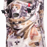 Airhole Juniors Milk Fleece Airhood - Hood is white with a milk-colored fleece lining and black zipper.