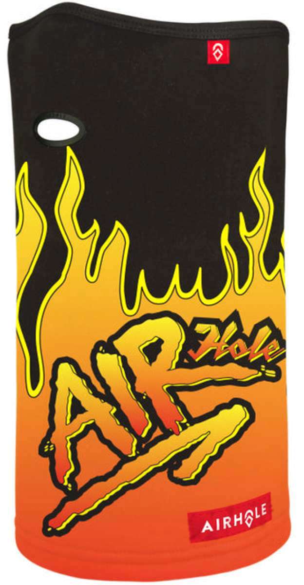 Airhole Juniors Ergo Polar Airtube 2023 - Black tube with yellow logo and white text on a black background.