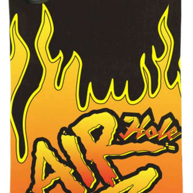 Airhole Juniors Ergo Polar Airtube 2023 - Black tube with yellow logo and white text on a black background.