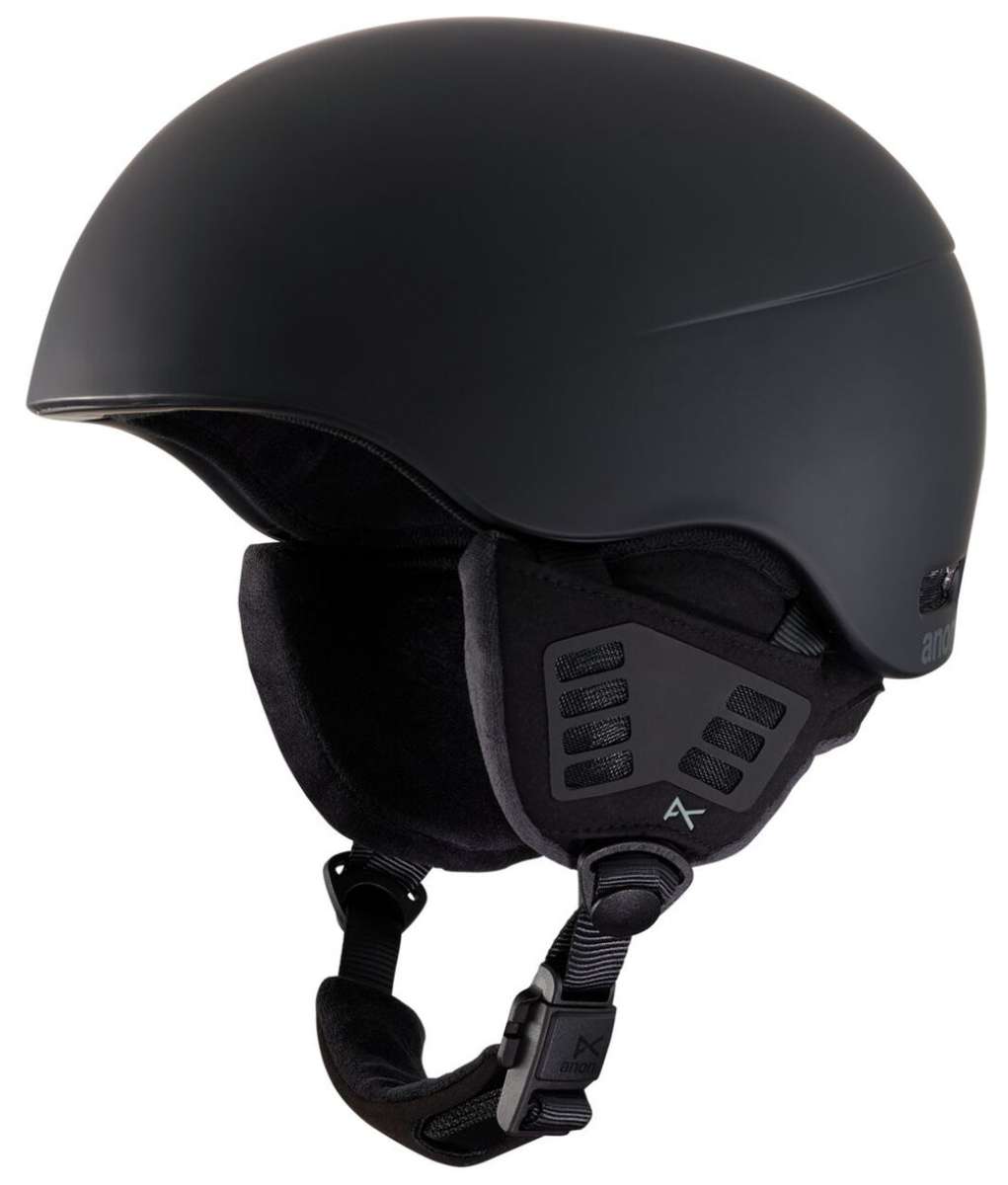 Anon Helo 2.0 Helmet 2022-2023 - Matte black helmet with a sleek, aerodynamic design and ventilation system visible on top.