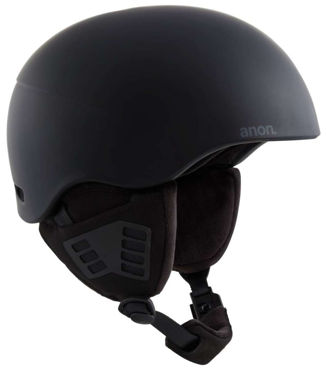 Anon Helo 2.0 Helmet 2022-2023 - Matte black helmet with a sleek, aerodynamic design and ventilation system visible on top.