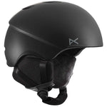 Anon Helo 2.0 Helmet 2024 - Matte black helmet with a white logo on the side and ventilation holes at the top.