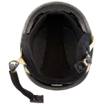 Anon Junior's Burner Helmet 2024 - A black helmet with a white logo on the front and a chin strap.