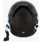 Anon Junior's Burner Helmet 2024 - Black helmet with white logo on front and back, black chin strap.