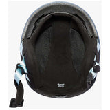Anon Junior's Burner Helmet 2024 - Black helmet with white logo on front and back, black chin strap.