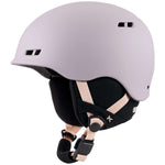 Anon Junior's Burner Helmet 2024 - A matte black helmet with a white logo on the side and ventilation holes along the top edge.