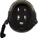 Anon Junior's Rime 3 Helmet 2024 - Black helmet with white logo on front and chin strap.