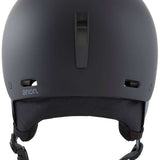 Anon Junior's Rime 3 Helmet - Matte black helmet with a sleek, aerodynamic design and adjustable vents for optimal airflow.