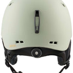 Anon Ladies Rodan Helmet 2022-2023 - A sage green helmet with a black chin strap and ventilation holes on top.