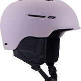 Anon Logan Wavecel Helmet 2024 - A white helmet with a black visor and ventilation holes on top.