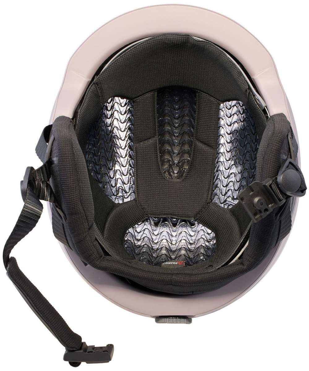 Anon Logan Wavecel Helmet 2024 - Black helmet with white accents, featuring a wave pattern on the side and a small logo near the back.