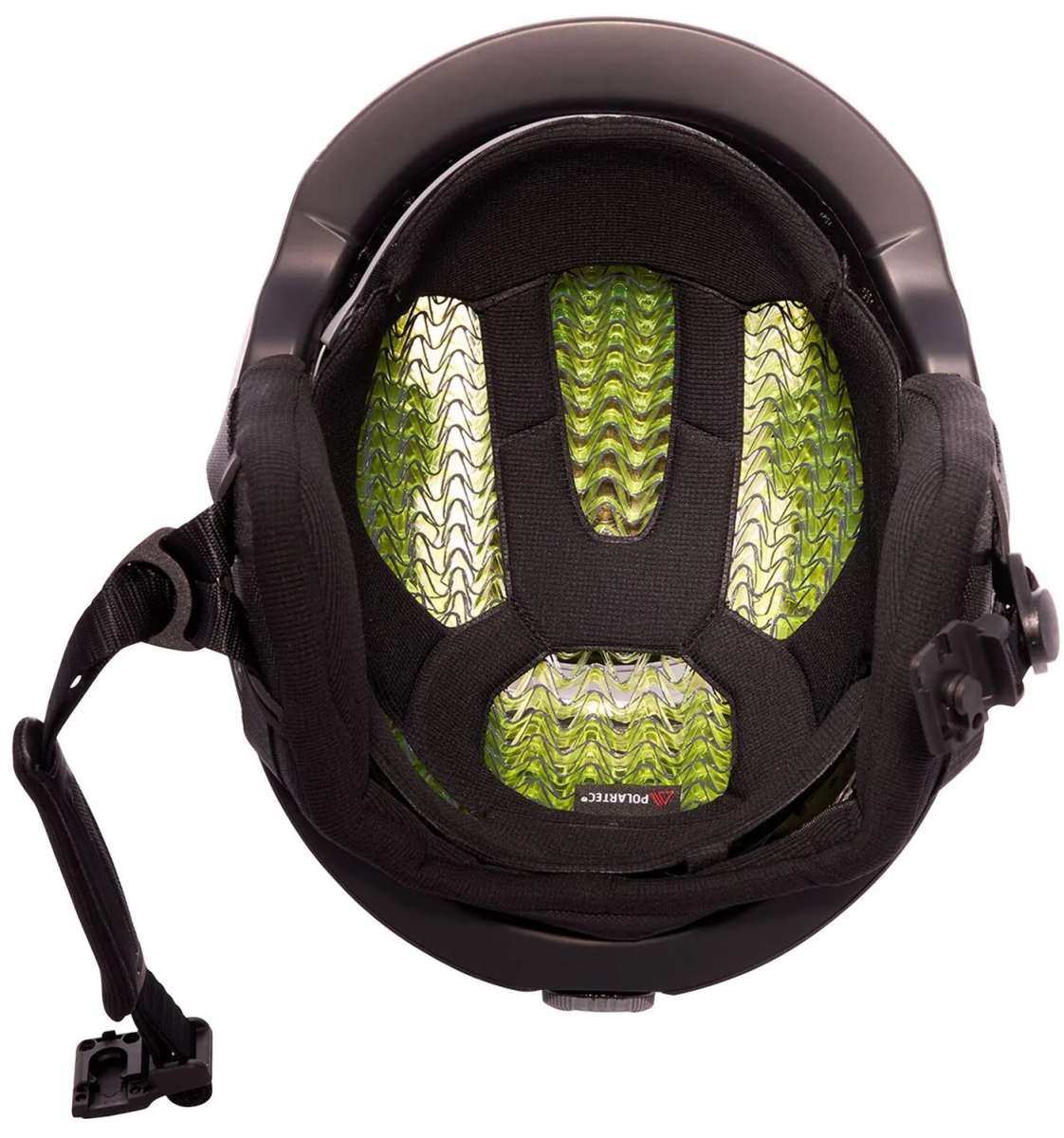 Anon Logan Wavecel Helmet 2024 - Black helmet with white logo on front and back, featuring a wave pattern design.
