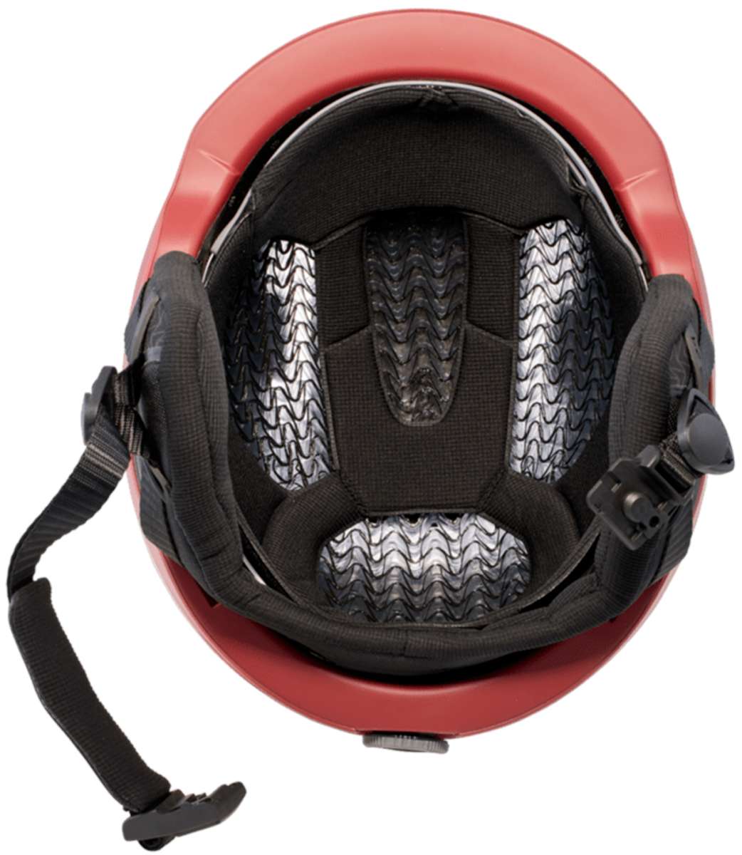 Anon Logan Wavecel Helmet 2024 - Black helmet with white logo on front and back, black chin strap, and silver hardware.