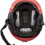 Anon Logan Wavecel Helmet 2024 - Black helmet with white logo on front and back, black chin strap, and silver hardware.