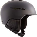 Anon Logan Wavecel Helmet 2024 - Matte black helmet with a subtle wave pattern on the side and a small white logo near the back.